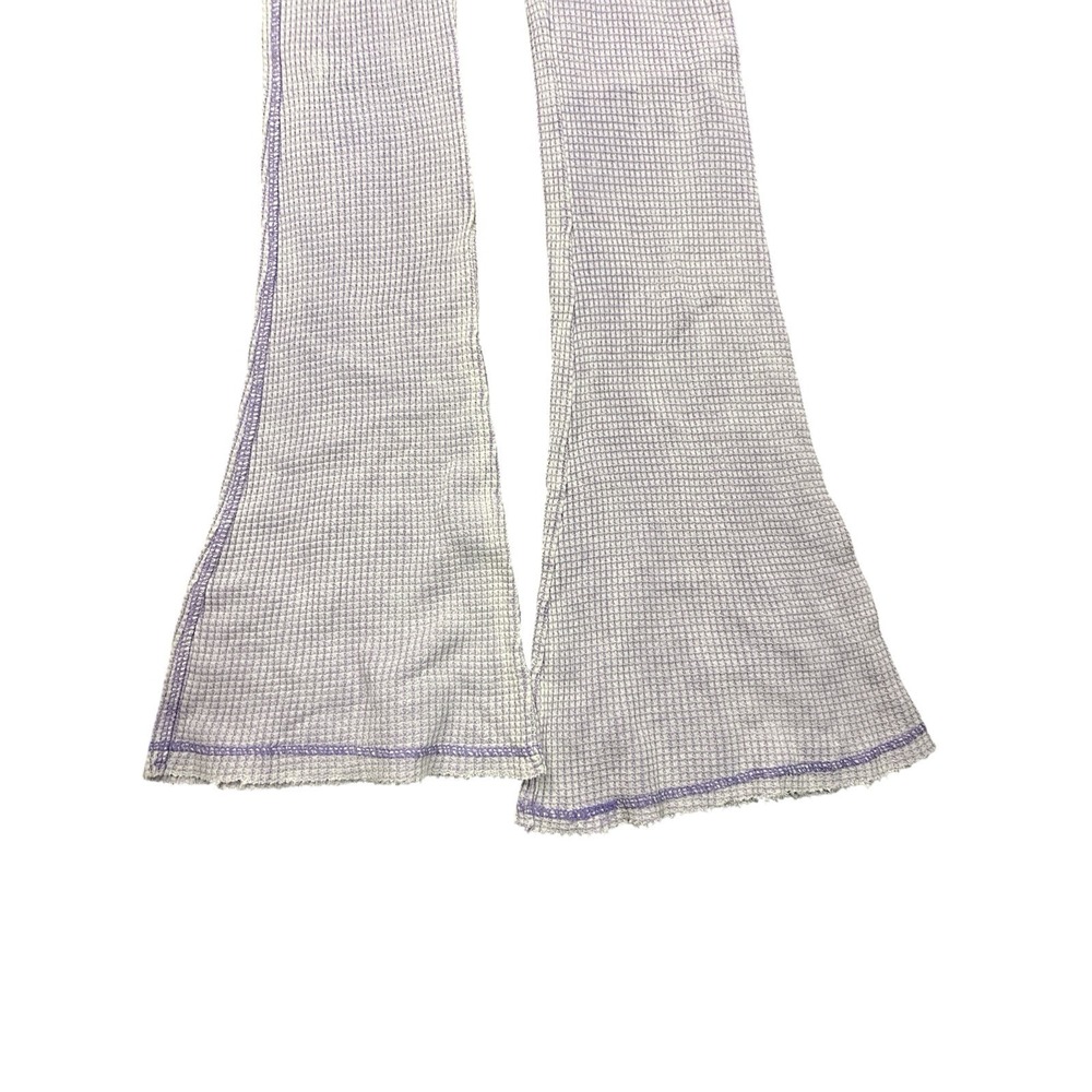 Wild Fable Junior's XS Waffle Knit Flare Pull On Lounge Pants Light Purple - Picture 4 of 5